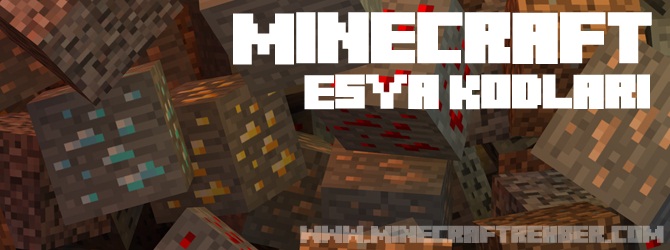 Minecraft Eşya Kodları
