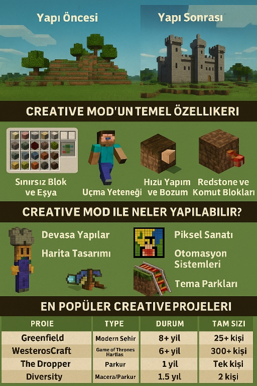 Minecraft Creative Mod Nedir?