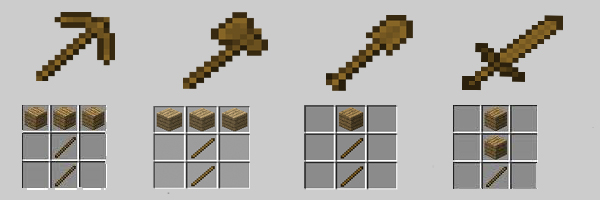 Minecraft Basit Eşyaların Yapımı